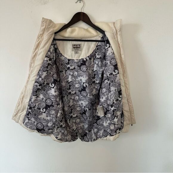 Levi’s Ivory Hooded Ski Snow Winter Jacket - Picture 10 of 11